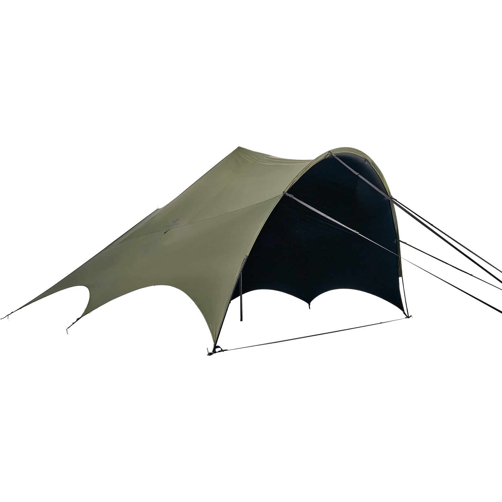 胡蝶天幕テント防雨防風 UVカット 遮光 ユニック ペグロープ付き
