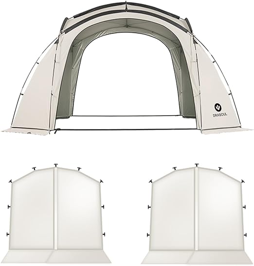 Silver Coated UV Protection Dome Tent - Prevents tanning from the sun, providing spacious shade space for outdoor camping 