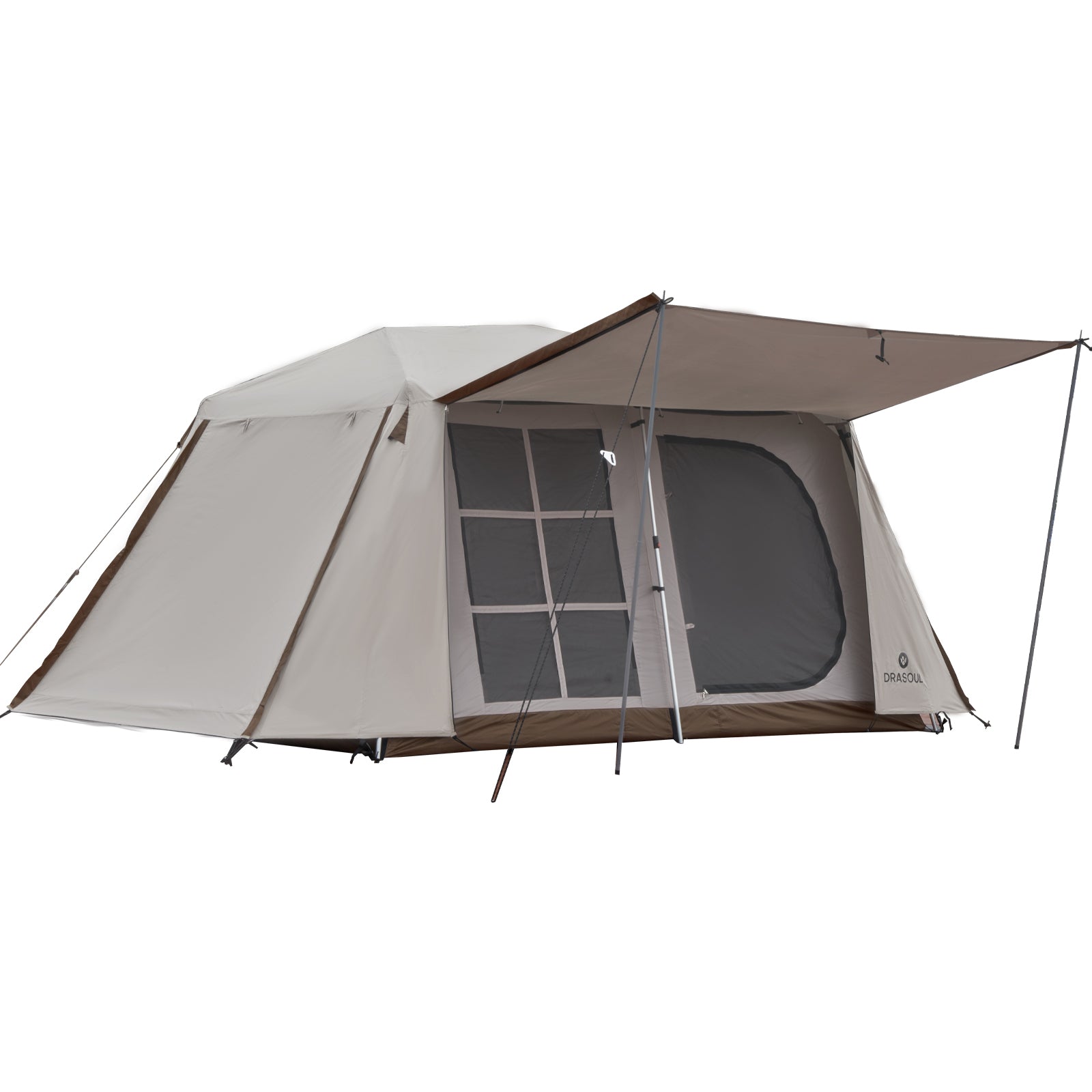 Convenient Canopy Integrated Auto Open/Close Roof Tent Camping Rain and Sun Shade Wilderness Camping